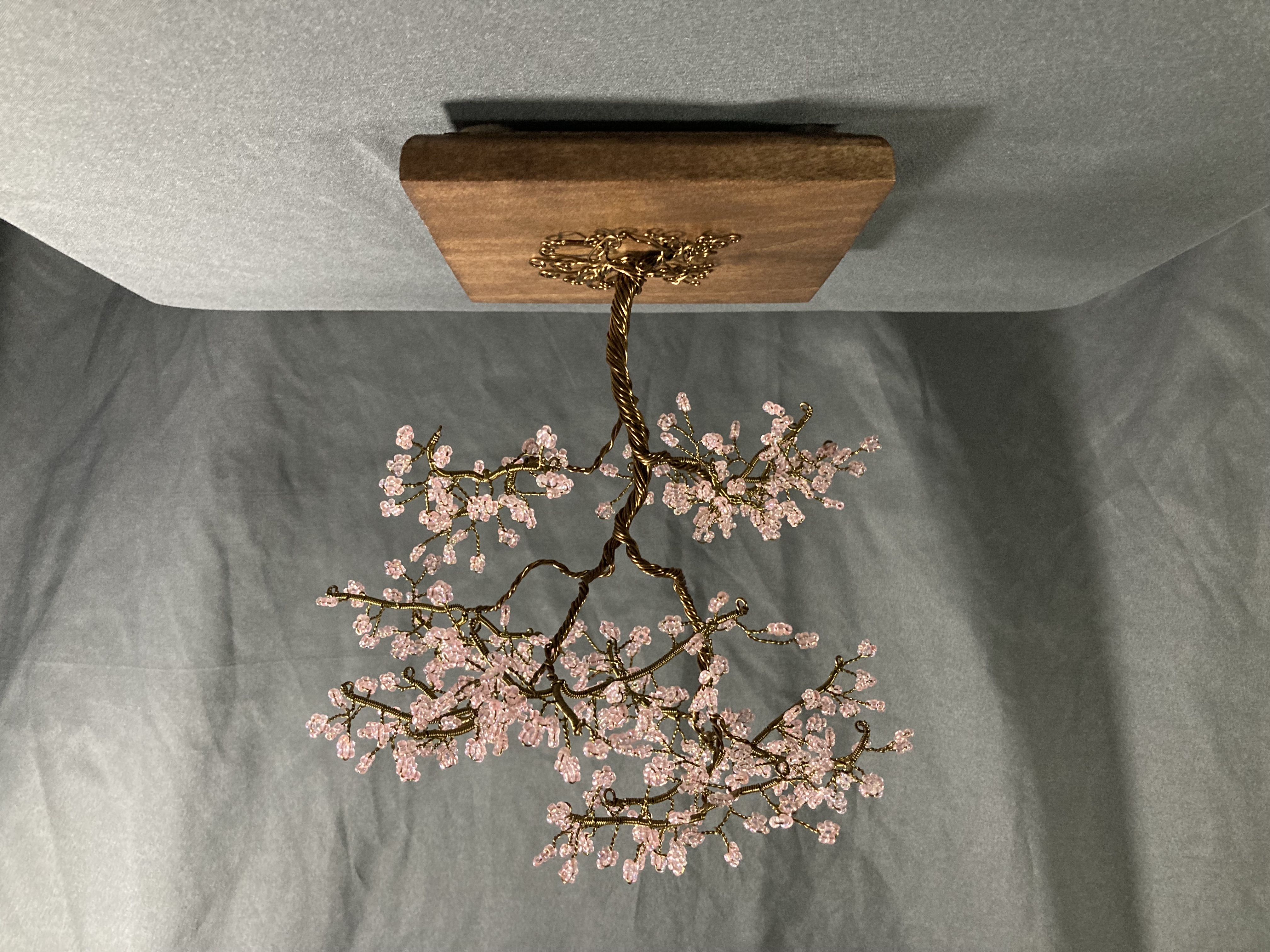 Handmade wire tree sculpture